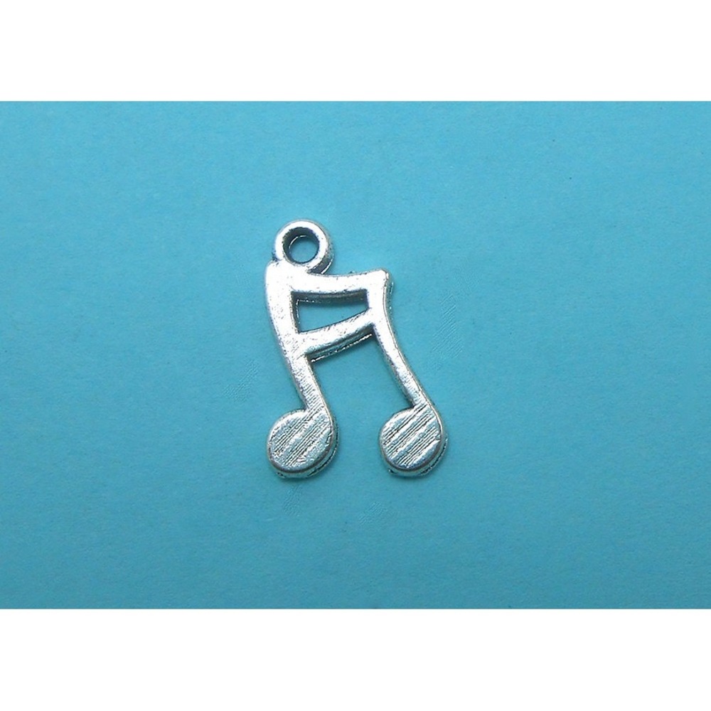 10pcs Sixteenth Notes‎ Music Charms silver tone semiquaver - Picture 2 of 2